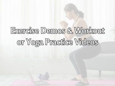 Contains Text Exercise Demos & Workout/Yoga Videos